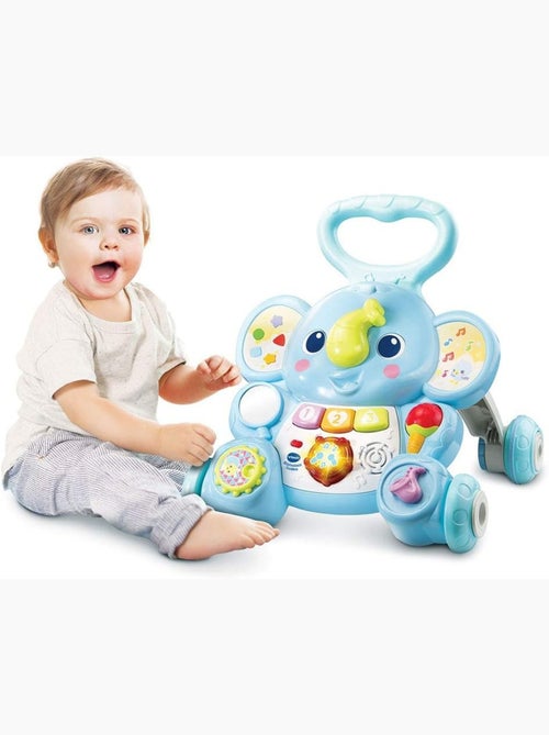 Chariot de marche interactif Elephanteau Trottino - Kiabi