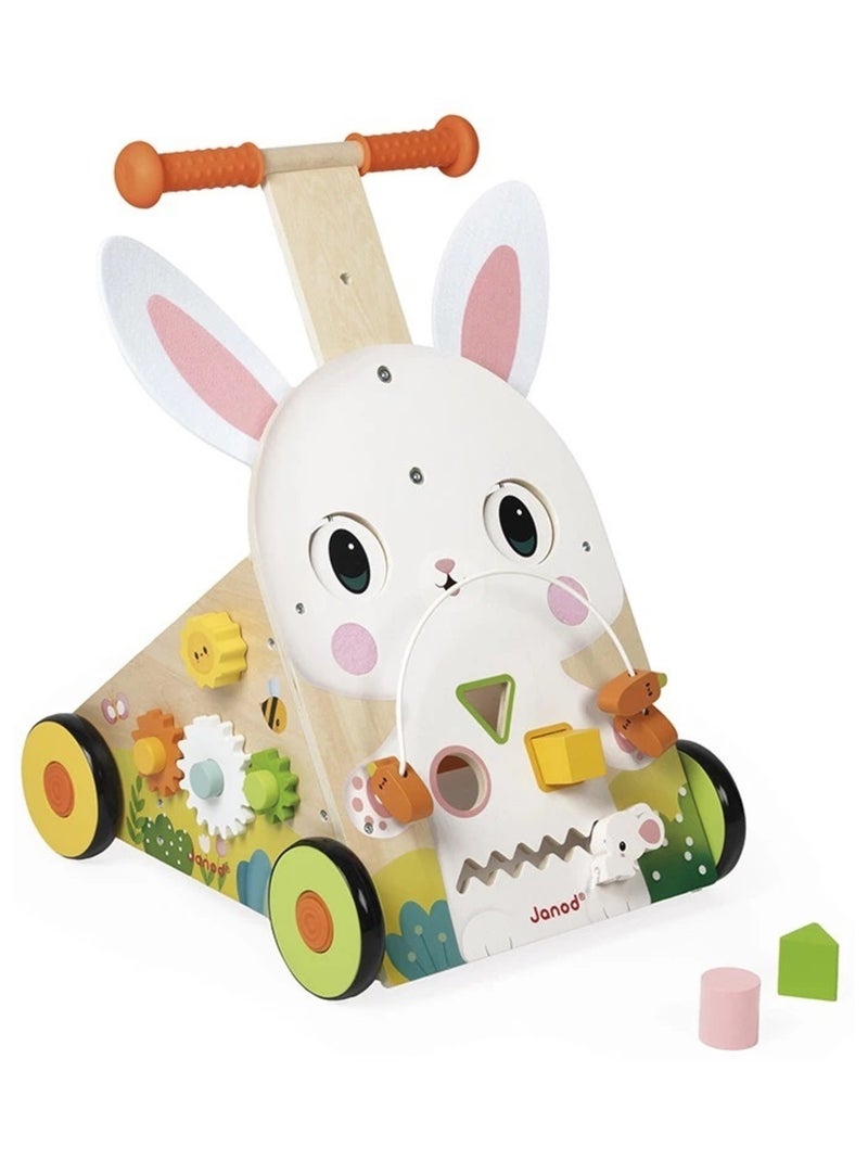 Chariot de marche multi-activités Lapin Blanc - Kiabi