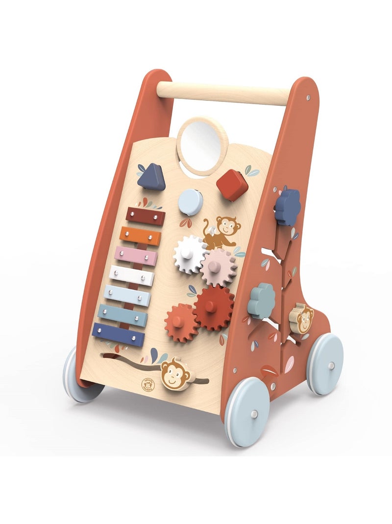 Chariot de marche multi-activités singe Marron - Kiabi