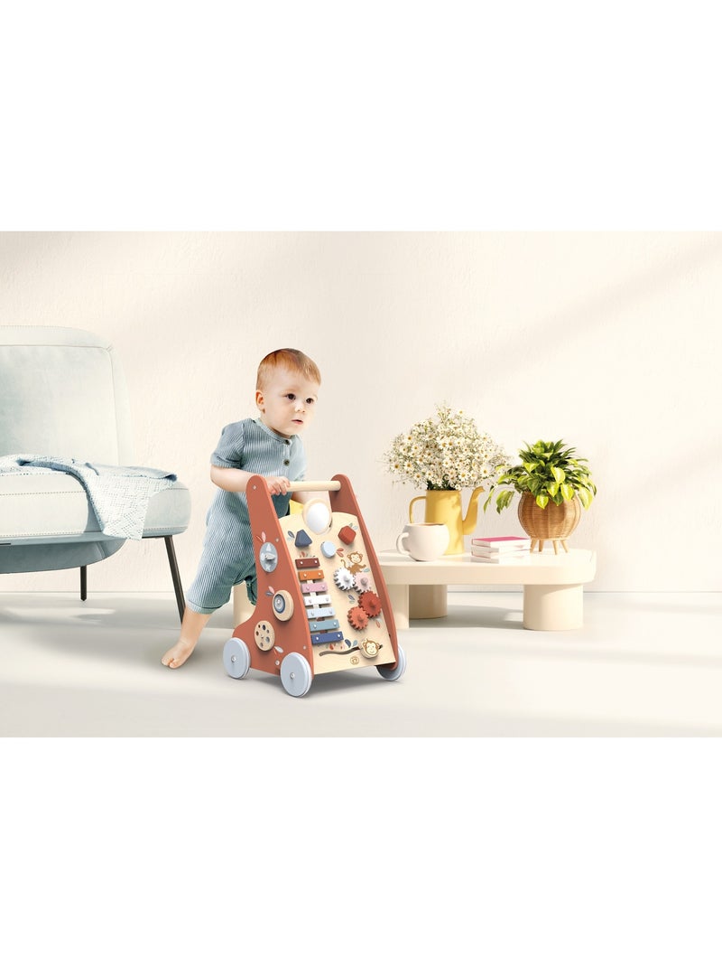 Chariot de marche multi-activités singe Marron - Kiabi