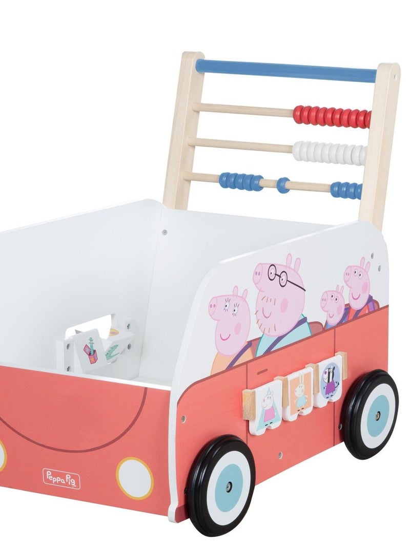 Chariot de marche multi-activit?s Peppa Pig ROBA Blanc Rose - Kiabi