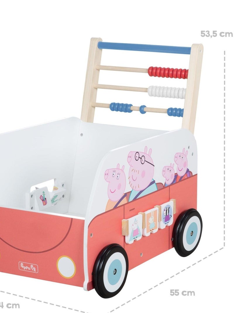 Chariot de marche multi-activit?s Peppa Pig ROBA Blanc Rose - Kiabi
