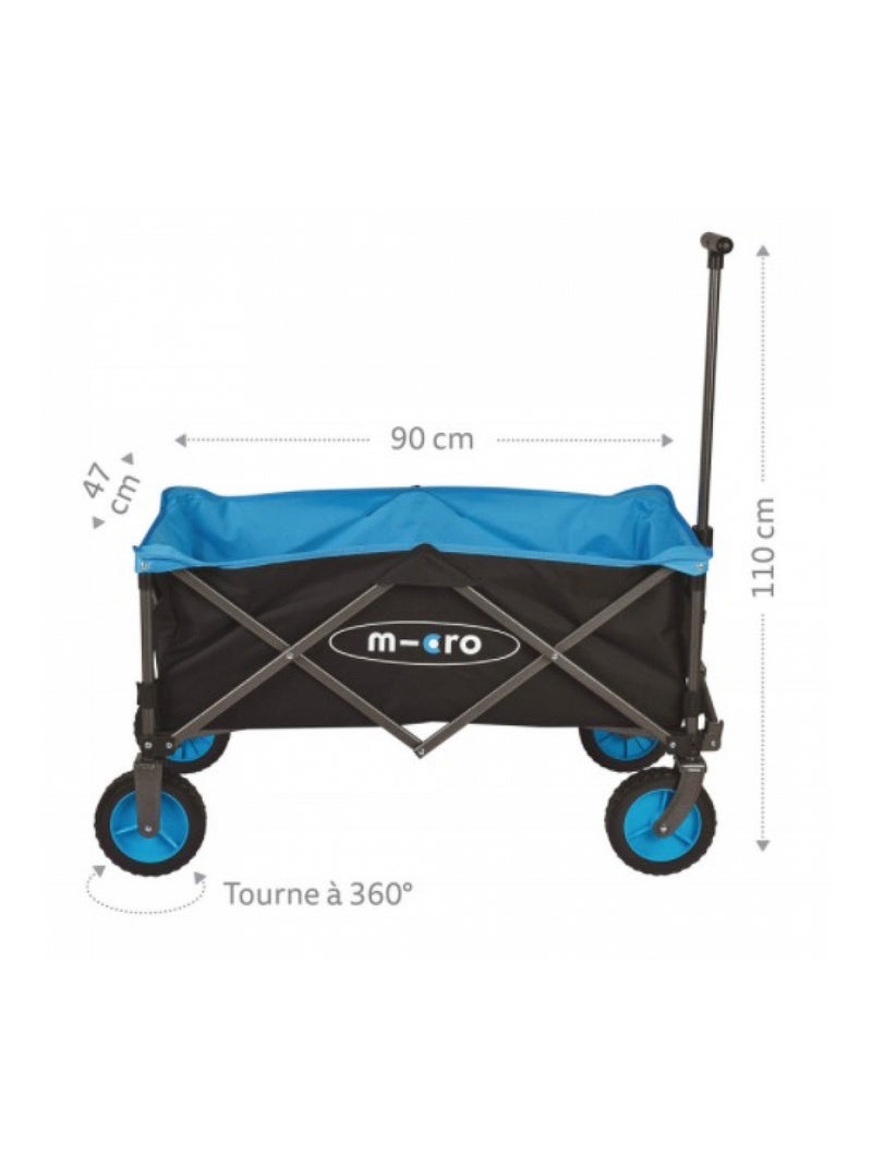 Chariot de plage 'Micro' Beach Wagon Bleu - Kiabi
