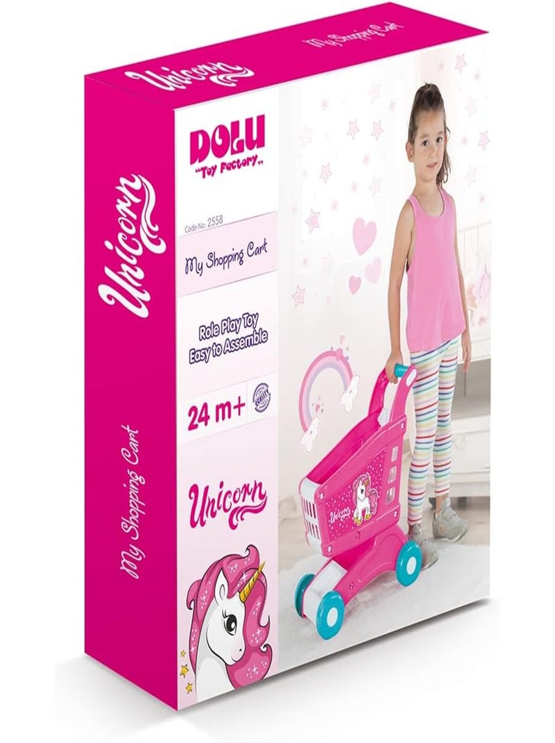 Chariot de supermarché motif unicorne Rose - Kiabi