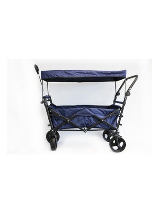 Chariot de transport Premium XXL bleu marine avec toit