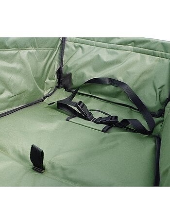 Chariot de transport Premium XXL vert olive avec toit