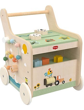 Chariot en bois pour pousser et jouer Farmer’s Funday