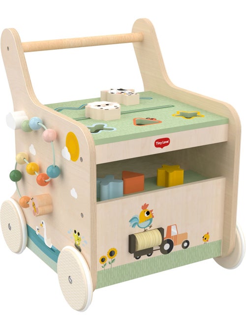 Chariot en bois pour pousser et jouer Farmer’s Funday - Kiabi Chariot en bois pour pousser et jouer Farmer’s Funday - Kiabi