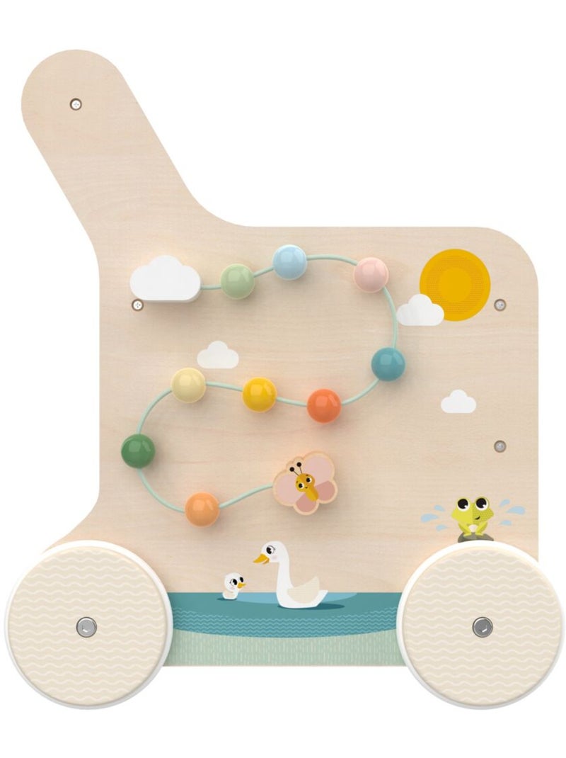 Chariot en bois pour pousser et jouer Farmer’s Funday Blanc/Bois - Kiabi