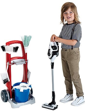 Chariot ménage avec l'aspirateur Unlimited de Bosch
