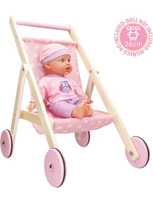 Chariot pour poupées 36 cm en bois WOOMAX - Kiabi Chariot pour poupées 36 cm en bois WOOMAX - Kiabi