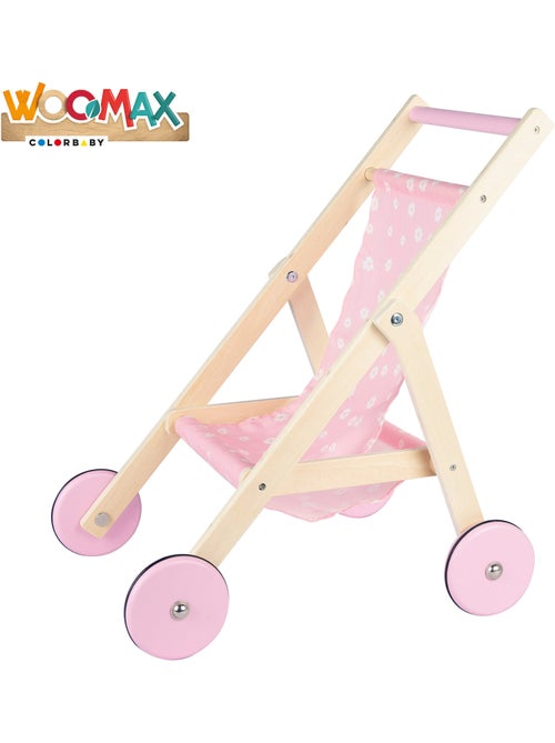 Chariot pour poupées 36 cm en bois WOOMAX - Kiabi Chariot pour poupées 36 cm en bois WOOMAX - Kiabi