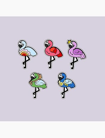 Charms flamingo x5 - sae paris
