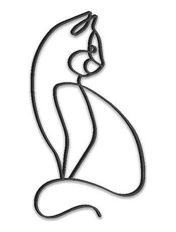 Chat décoratif à fixer au mur