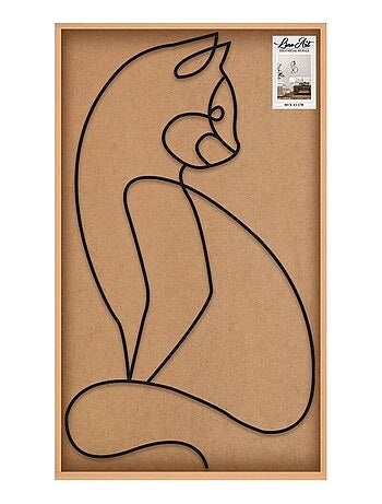 Chat décoratif à fixer au mur