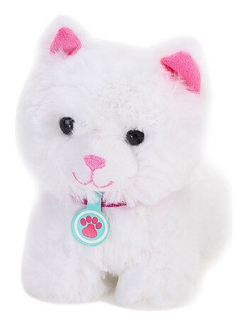 Chat en peluche avec porte-bébé et 8 accessoires interactifs pour poupées