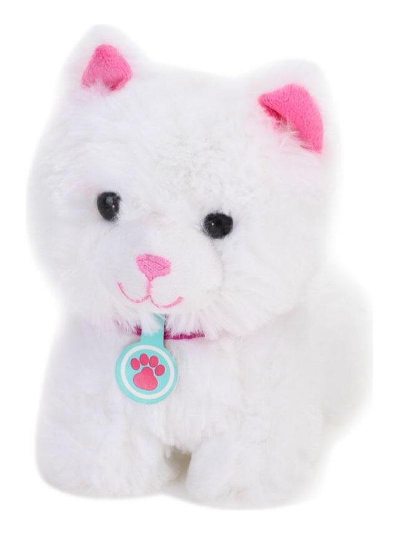 Chat en peluche avec porte-bébé et 8 accessoires interactifs pour poupées N/A - Kiabi