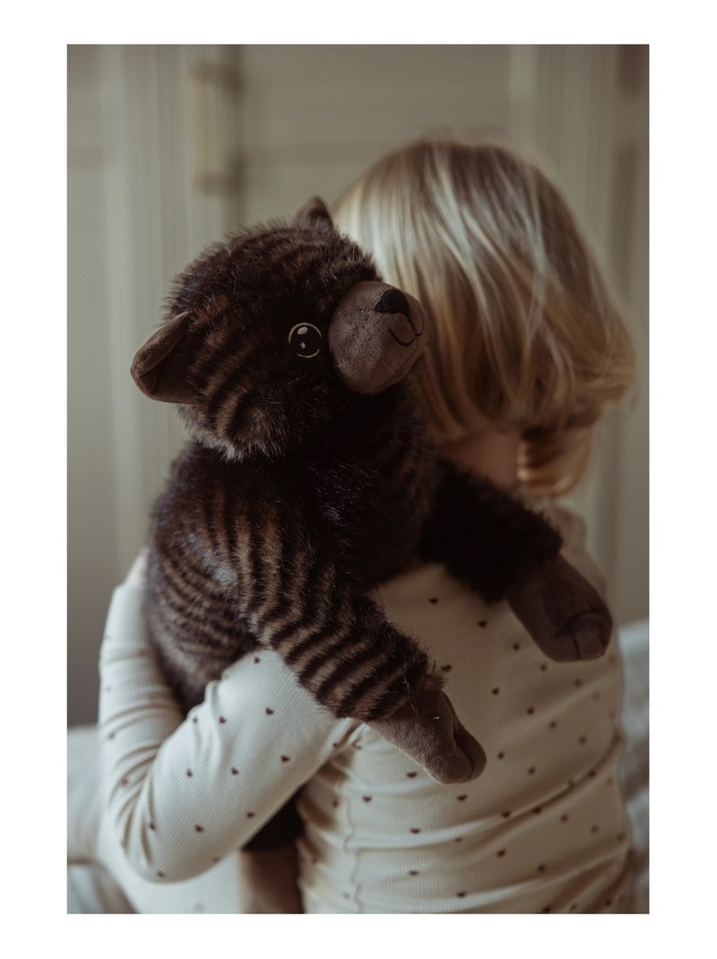 Chat en peluche lesté 1,2 kg Marron - Kiabi