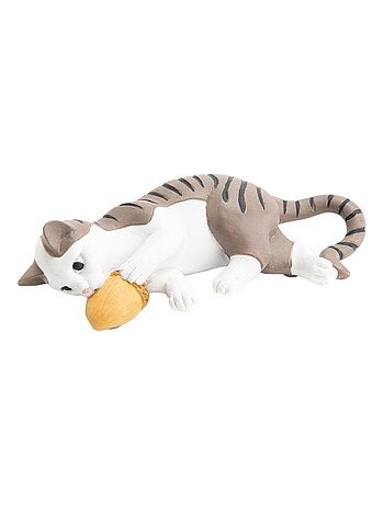 Chat et Gland de décoration en résine