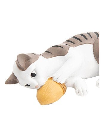 Chat et Gland de décoration en résine