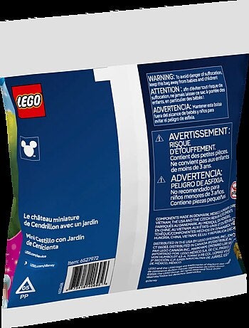 Château de Cendrillon LEGO Disney avec jardin miniature - Polybag 30695