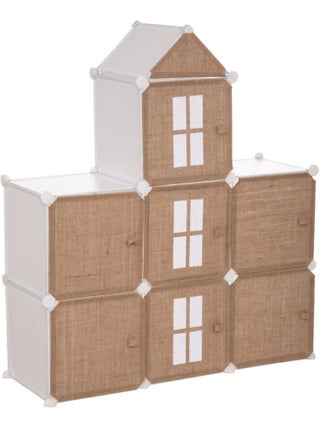 Château de rangement jute et plastique pour chambre d'enfant Atmosphera for Kids