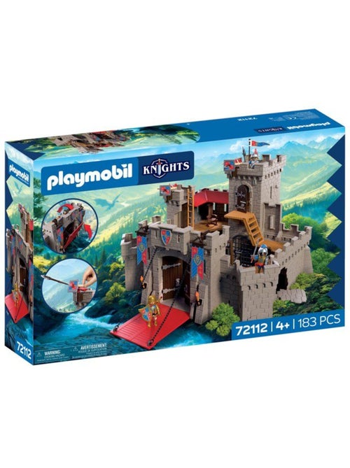 Château-fort des chevaliers du lion 183 pièces - adventure 72112 - playmobil - Kiabi Château-fort des chevaliers du lion 183 pièces - adventure 72112 - playmobil - Kiabi