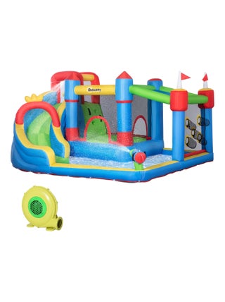 Château gonflable 3-8 ans gonfleur sac de transport 390 x 300 x 197 cm
