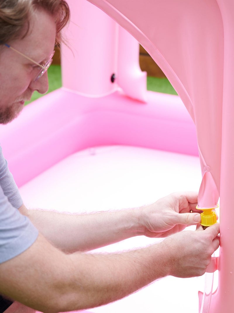 Château gonflable air de jeux aquatique piscine enfant Rose - Kiabi