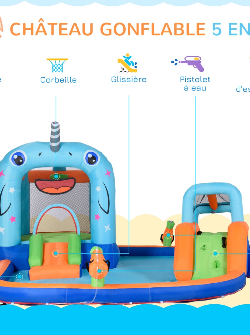 Château gonflable enfant Bleu Bleu - Kiabi