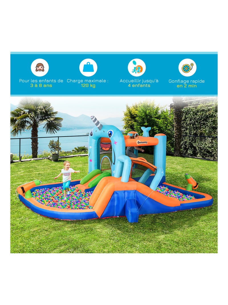 Château gonflable enfant Bleu Bleu - Kiabi