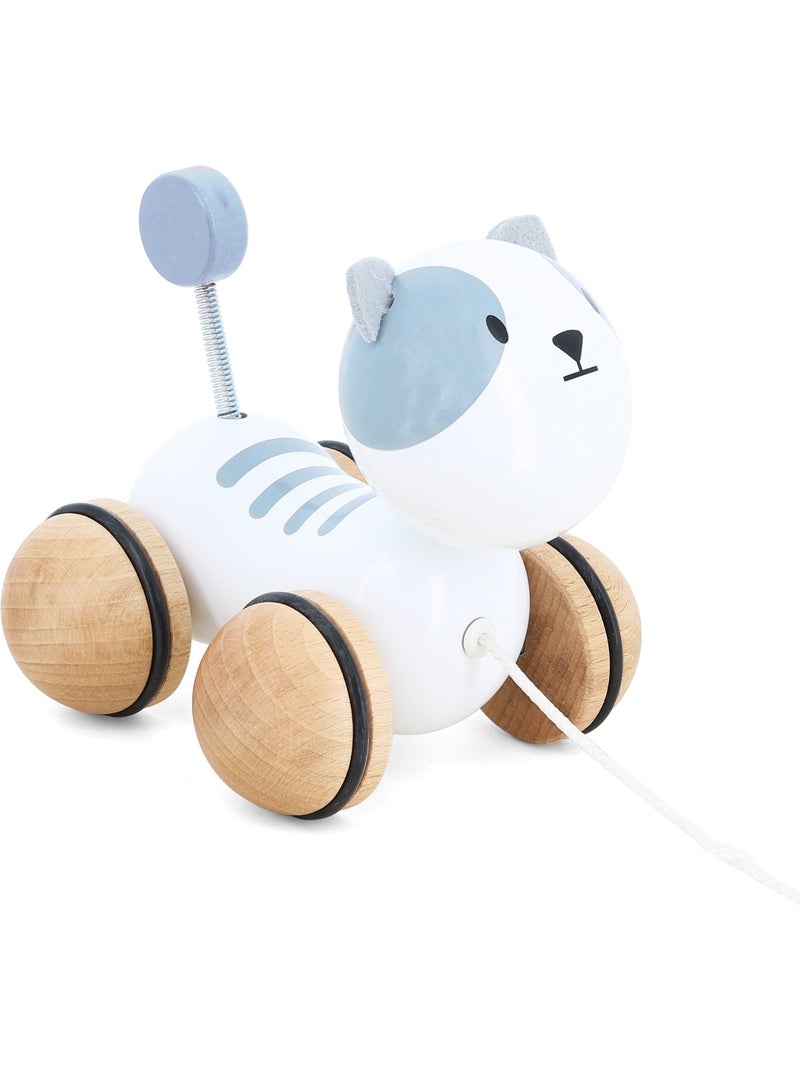 Chaton à traîner Gribouille Blanc - Kiabi