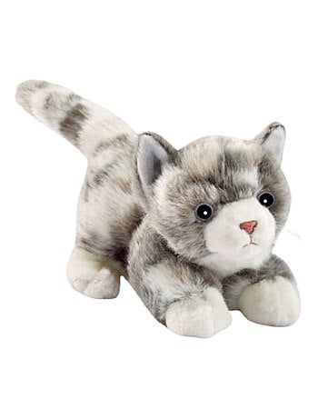 Chaton joueur gris 20 cm