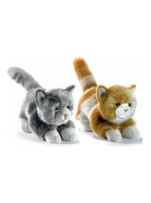 Chaton joueur roux peluche 20cm - Kiabi