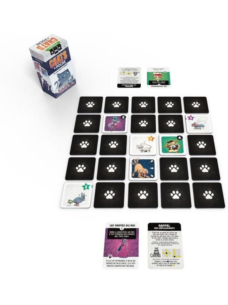 Chats de poche - jeu de cartes Bleu turquoise - Kiabi