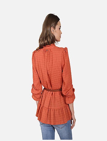 CHATTAWAK - Blouse à petits carreaux