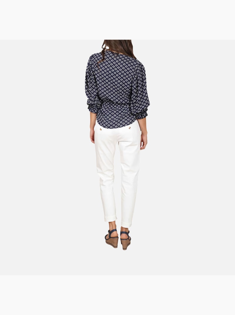 CHATTAWAK - Blouse ample Bleu - Kiabi