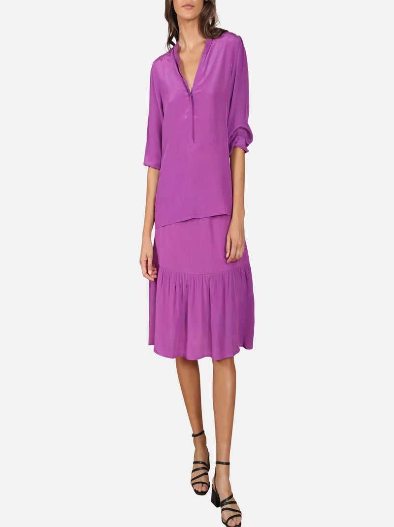 CHATTAWAK - Blouse droite Violet - Kiabi