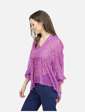 CHATTAWAK - Blouse fleurie