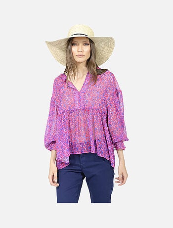 CHATTAWAK - Blouse fleurie