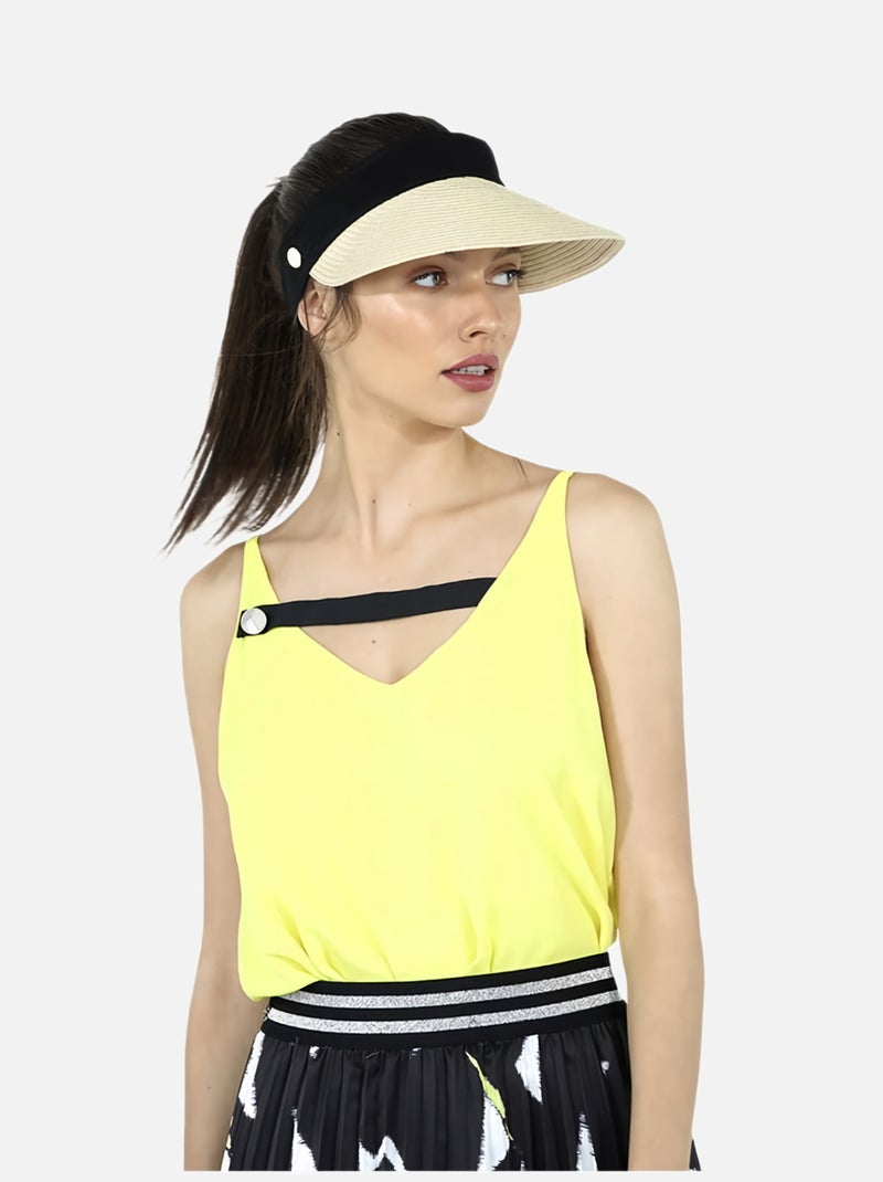 CHATTAWAK - Jupe longue imprimée Blanc Noir - Kiabi