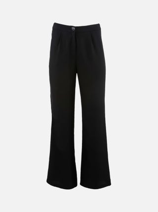 CHATTAWAK - Pantalon à pinces GERMAIN noir uni