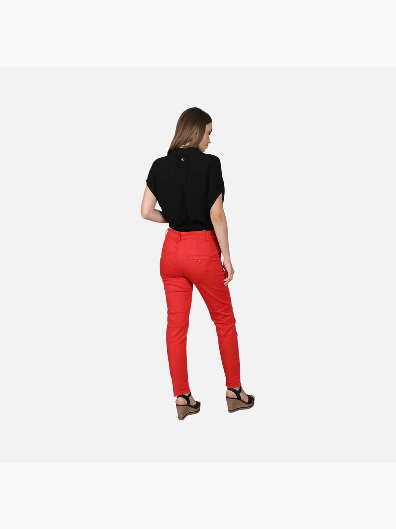 CHATTAWAK - Pantalon coupe droite Rouge - Kiabi