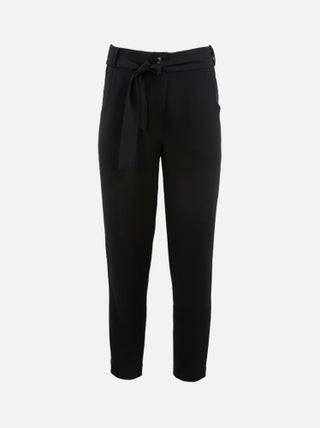 CHATTAWAK - Pantalon MELVILLE noir uni coupe carotte
