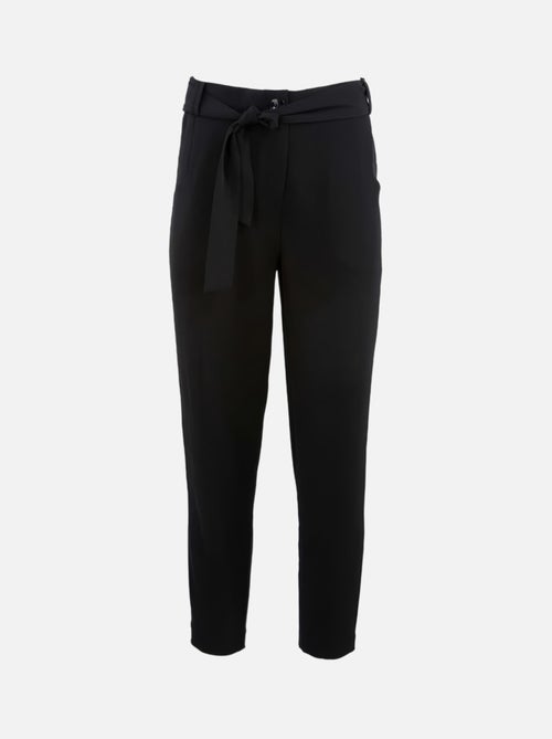 CHATTAWAK - Pantalon MELVILLE noir uni coupe carotte - Kiabi