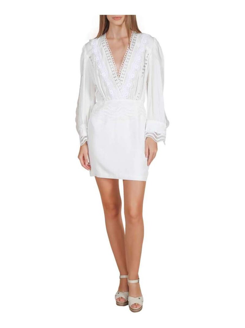 CHATTAWAK - Robe courte droite Blanc - Kiabi