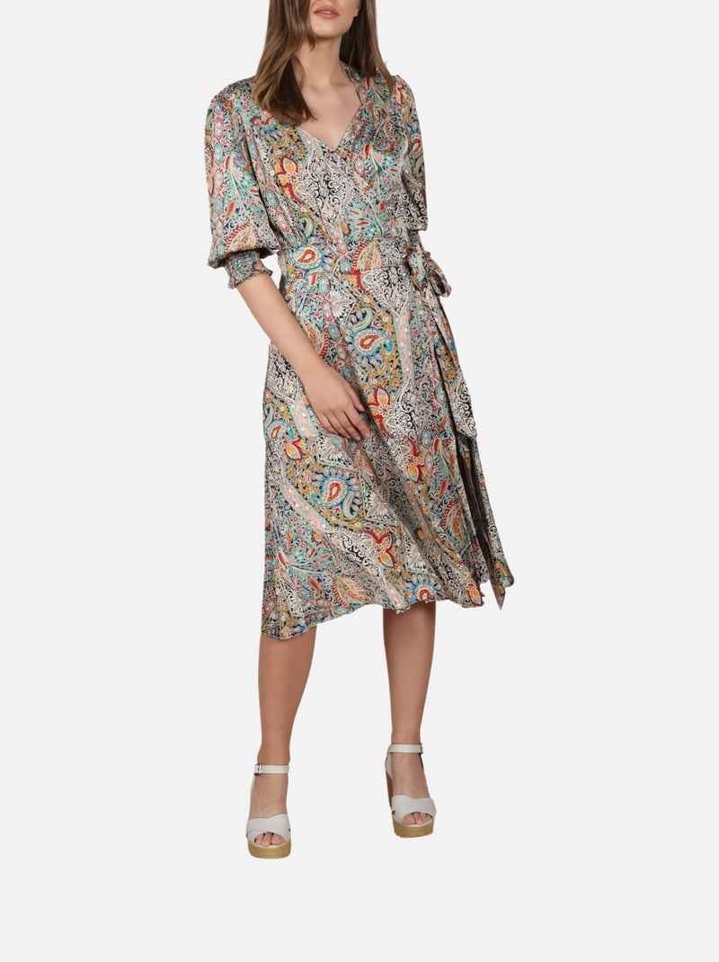 CHATTAWAK - Robe courte droite Multicolore - Kiabi