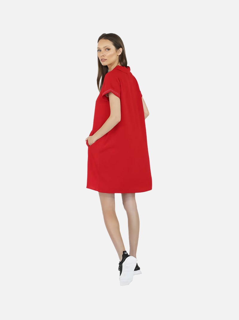 CHATTAWAK - Robe courte Rouge - Kiabi