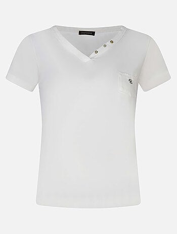 CHATTAWAK - T-shirt col v