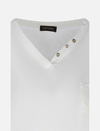 CHATTAWAK - T-shirt col v